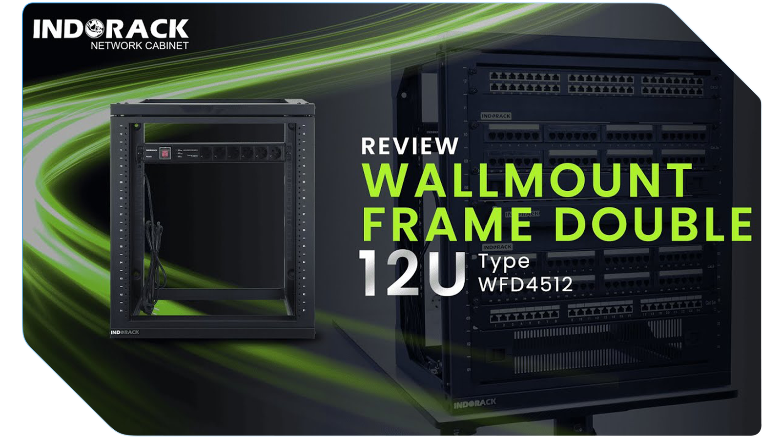 Wallmount Frame Double 12U
